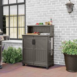 Suncast 47 Gal. Patio Storage and Prep Station