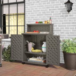 Suncast 47 Gal. Patio Storage and Prep Station