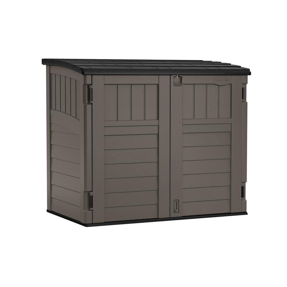 Suncast 2 ft. 8 in. x 4 ft. 5 in. x 3 ft. 9.5 in. Resin Horizontal Storage Shed