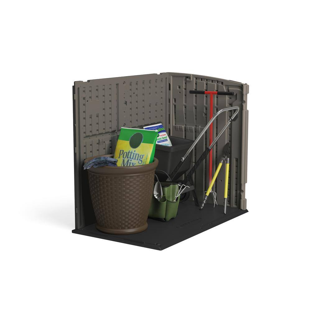 Suncast 2 ft. 8 in. x 4 ft. 5 in. x 3 ft. 9.5 in. Resin Horizontal Storage Shed