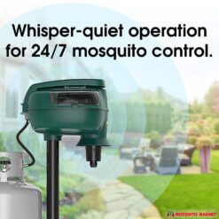 Mosquito Magnet Patriot Plus 1-Acre Outdoor Trap - Silent, Ready-to-Use, Odorless Trap for Mosquitoes, Black Flies, and No-See-Ums