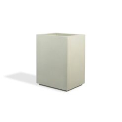 PolyStone Planters Cozumel Column 23 in. x 30 in. Greige Composite Planter