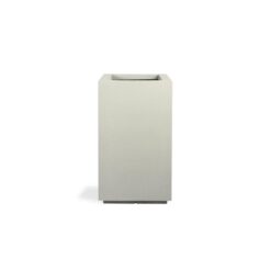 PolyStone Planters Cozumel Column 23 in. x 30 in. Greige Composite Planter