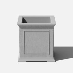 Veradek Brixton Series 20 in. Cube Gray Plastic Planter