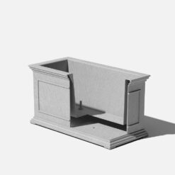 Veradek Brixton Series 33 in. L Gray Plastic Planter