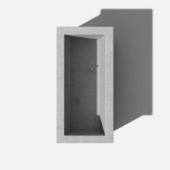 Veradek Brixton Series 33 in. L Gray Plastic Planter