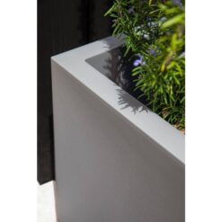 Veradek Cube 22 in. Square Grey Plastic Planter