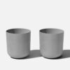 Veradek Kona 20 in. Round Gray Plastic Planter (2-Pack)