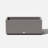Veradek Long Box 38 in. Grey Plastic Rectangular Planter