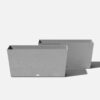 Veradek Midori 39 in. Gray Plastic Long Trough Plastic Planter (2-Pack)