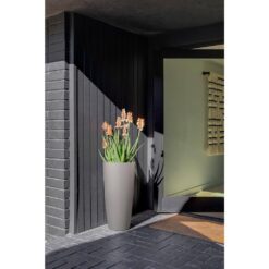 Veradek Selena 28 in. Gray Plastic Pot Planter (2-Pack)