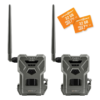 SpyPoint Flex G-36 Cellular Trail Camera Twin Pack with 2 MicroSD Cards
