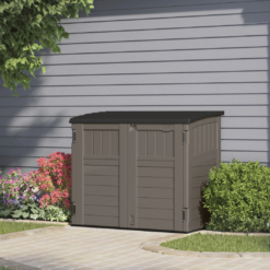 Suncast 2 ft. 8 in. x 4 ft. 5 in. x 3 ft. 9.5 in. Resin Horizontal Storage Shed