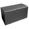 Hampton Bay 150 Gal. Brown Plastic Wicker Outdoor Storage Deck Box with Lockable Lid