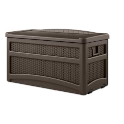 Suncast 73 Gal. Plastic Deck Box, Java