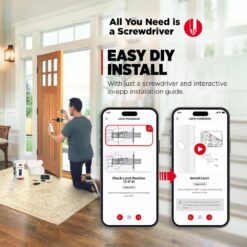 Kwikset HALO Select Touchscreen Wi-Fi and Matter Enabled Smart Lock Deadbolt in Satin Nickel