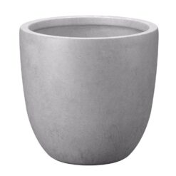 Morrava 18 in. Large Light Stone Gray Concrete Round Planter / Pot with Drainage Holes