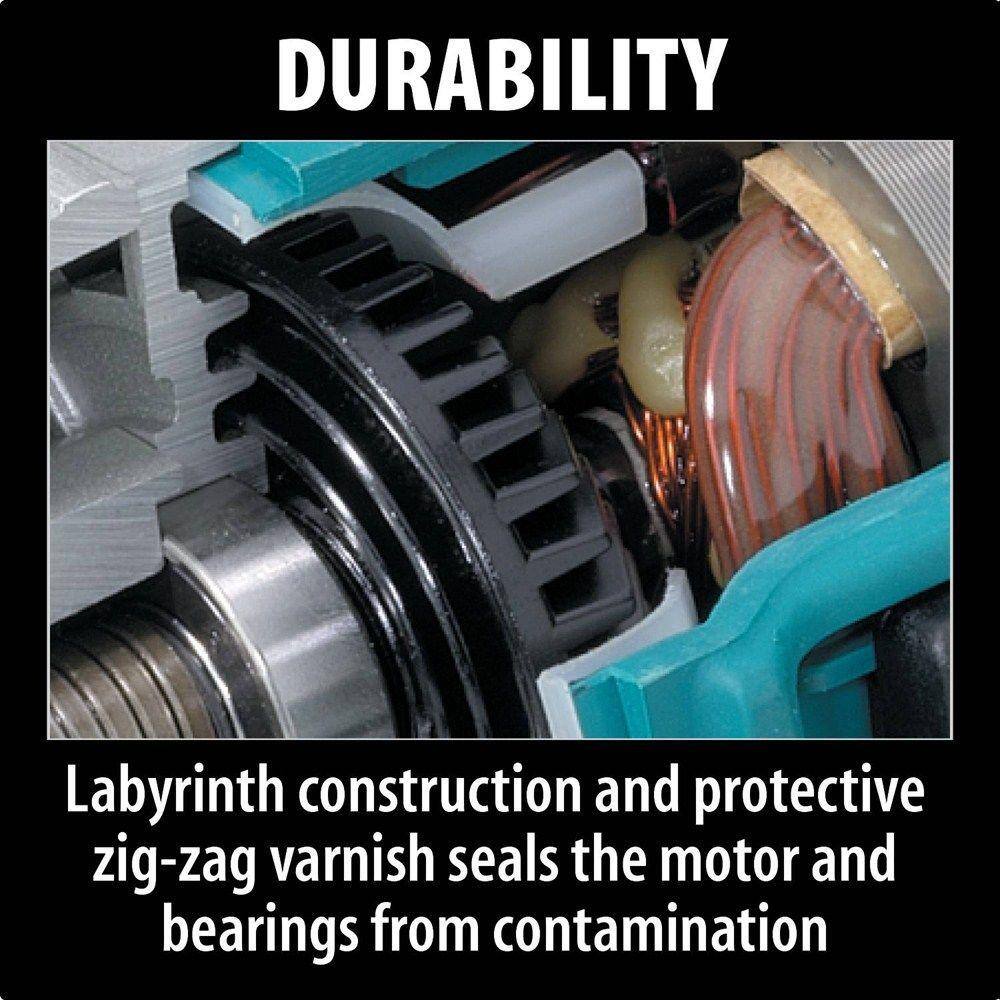 Makita 7.5 Amp Corded 4-1/2 in. Paddle Switch Grinder with Aluminum Case, Diamond Blade and Grinding Wheels