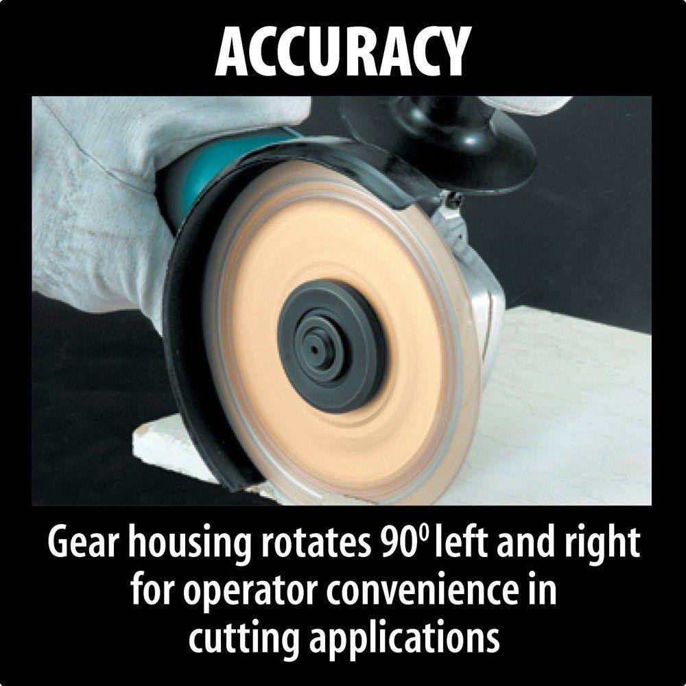 Makita 7.5 Amp Corded 4-1/2 in. Paddle Switch Grinder with Aluminum Case, Diamond Blade and Grinding Wheels