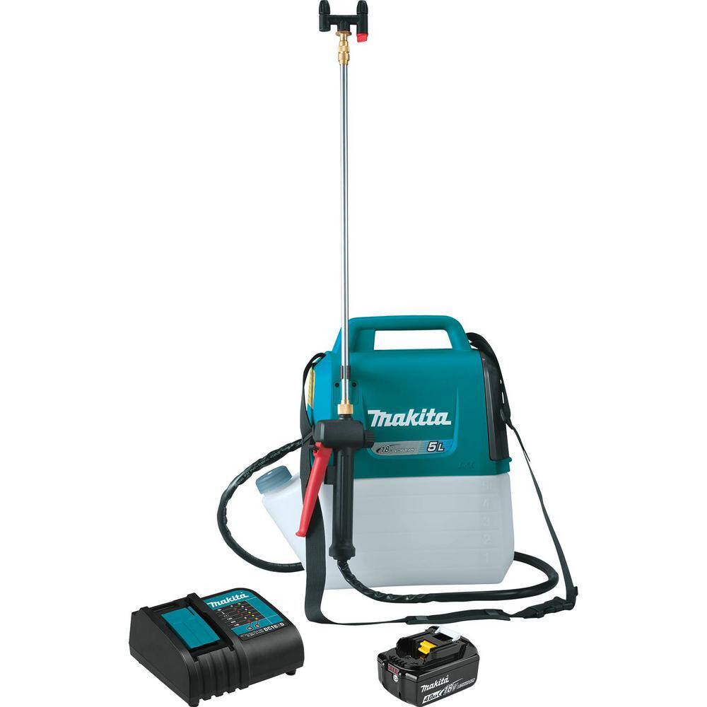 Makita 18V LXT Lithium-Ion Cordless 1.3 Gallon Sprayer Kit (4. 0Ah)
