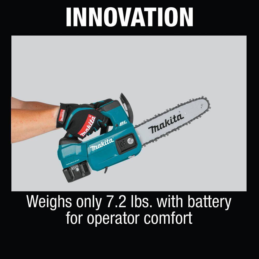 Makita LXT 10 in. 18V Lithium-Ion Brushless Electric Battery Chainsaw Kit (4.0Ah)