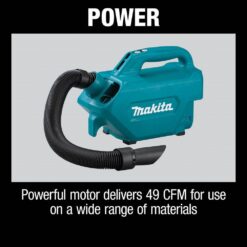 Makita XLC07Z 18V LXT Lithium-Ion Handheld Canister Vacuum, Tool Only