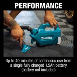 Makita XLC07Z 18V LXT Lithium-Ion Handheld Canister Vacuum, Tool Only