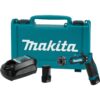 Makita DF012DSE 7.2V Lithium-Ion 1/4 in. Cordless Hex Driver-Drill Kit with Auto-Stop Clutch