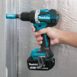 Makita 18V LXT Lithium-Ion Compact Brushless Cordless 1/2 in. Driver-Drill Kit with Two 5.0 Ah Batteries, Charger, Bag