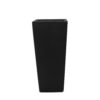 MPG 30 in. H Composite Tall Tapered Square Planter in Matte Black