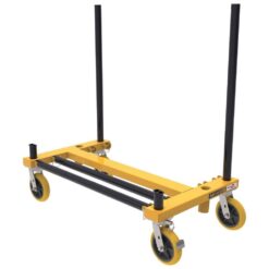 MetalTech Buildman Material Handling Versatile Cart with 3000 lb. Load Capacity with Removable Post