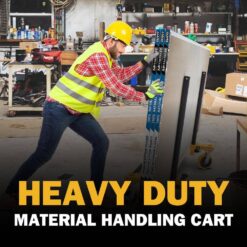 MetalTech Buildman Material Handling Versatile Cart with 3000 lb. Load Capacity with Removable Post