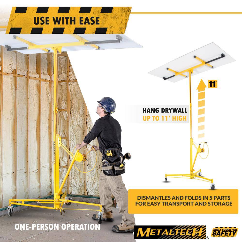 MetalTech 48.4 in. x 57 in. x 58 in. Jobsite Series Drywall Panel Hoist Tool, Panel Sheet Carrier for Wall or Ceiling Installation