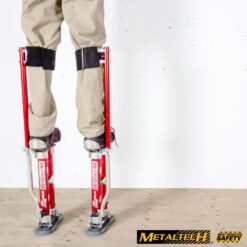 MetalTech BuildMan Grade 24-in. to 40-in. Drywall Stilts, Aluminum Stilts for Adults, Drywall Tools for Home Improvement