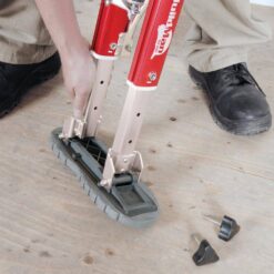 MetalTech BuildMan Grade 24-in. to 40-in. Drywall Stilts, Aluminum Stilts for Adults, Drywall Tools for Home Improvement