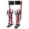 MetalTech BuildMan Grade 24-in. to 40-in. Drywall Stilts, Aluminum Stilts for Adults, Drywall Tools for Home Improvement