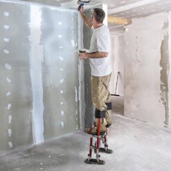 MetalTech BuildMan Grade 24-in. to 40-in. Drywall Stilts, Aluminum Stilts for Adults, Drywall Tools for Home Improvement
