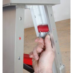 MetalTech Buildman 48 in. W x 18 in. D Aluminum Anti-Slip Scaffold Workbench with 500 lbs. Load Capacity