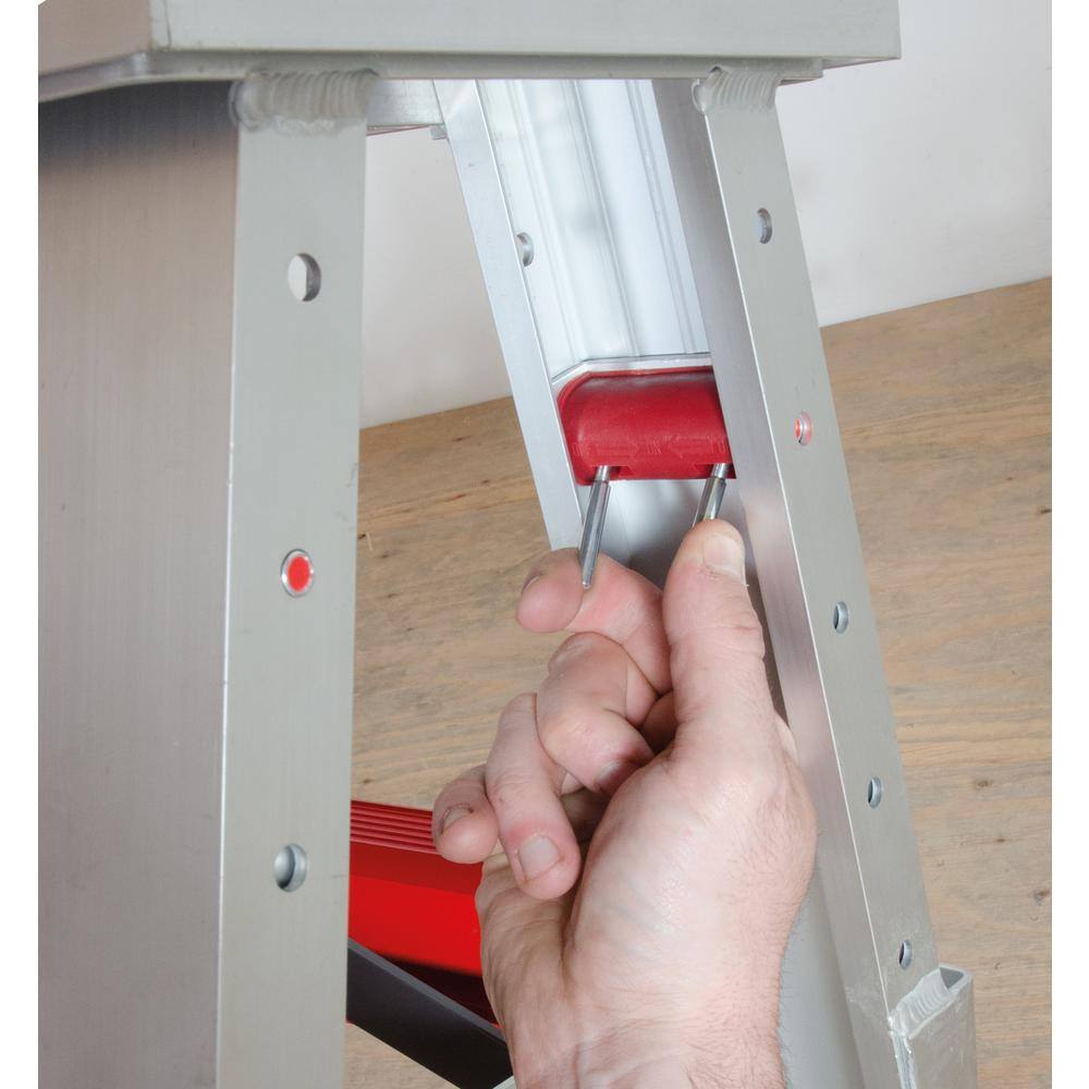 MetalTech Buildman 48 in. W x 18 in. D Aluminum Anti-Slip Scaffold Workbench with 500 lbs. Load Capacity