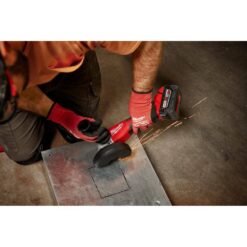 Milwaukee M18 18-Volt Lithium-Ion Brushless Cordless 4-1/2 in./5 in. Grinder with Paddle Switch with 5.0Ah Starter Kit