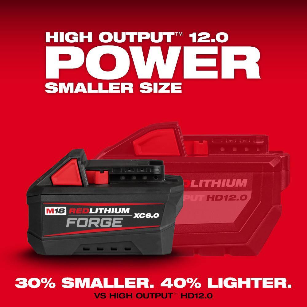 Milwaukee M18 Fuel 18V Lithium-Ion Brushless Cordless 4-1/2 in. /5 in. Grinder with Paddle Switch Kit with FORGE 6.0Ah Battery