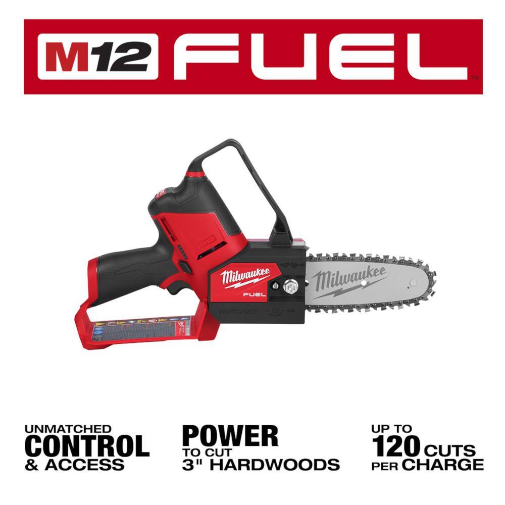 Milwaukee M12 12-Volt 1 Gal. Lithium-Ion Cordless Handheld Sprayer Kit with 6 in. HATCHET Pruning Saw, 2.0 Ah Battery, Charger