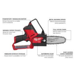 Milwaukee M12 12-Volt 2 Gal. Lithium-Ion Cordless Handheld Sprayer Kit with 6 in. HATCHET Pruning Saw, 2.0 Ah Battery, Charger