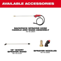 Milwaukee M18 18V 4 Gal. Cordless Battery Powered Backpack Pesticide Sprayer w/Switch Tank Interchangeable Capability (Tool-Only)