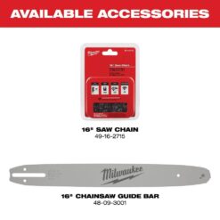 Milwaukee M18 FUEL 16 in. 18V Lithium-Ion Brushless Battery Chainsaw (Tool-Only)(2-Tool)