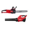Milwaukee M18 FUEL 18V 16 in. Brushless Cordless Battery Powered Chainsaw with M18 FUEL Blower (2-Tool)
