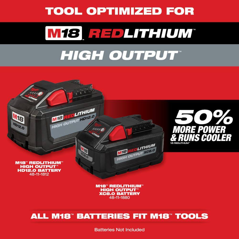 Milwaukee M18 FUEL 16 in. 18V Brushless Electric Battery Chainsaw (Tool-Only) with Extra 16 in. Chain & Clear Safety Glasses