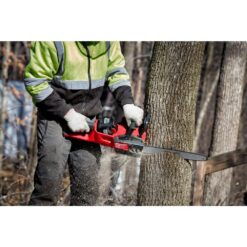 Milwaukee M18 FUEL 16 in. 18V Brushless Electric Battery Chainsaw (Tool-Only) with Extra 16 in. Chain & Clear Safety Glasses