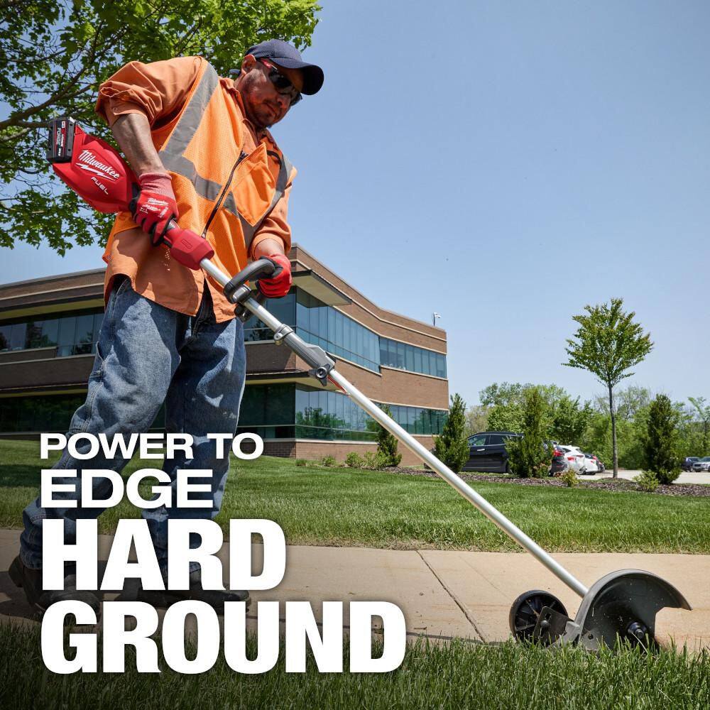 Milwaukee M18 FUEL 18V 10 in. Brushless Cordless Battery Powered QUIK-LOK Pole Saw w/ Edger Attachment