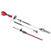 Milwaukee M18 FUEL 18V 10 in. Brushless Cordless Battery Powered QUIK-LOK Pole Saw w/ Hedge Trimmer Attachment